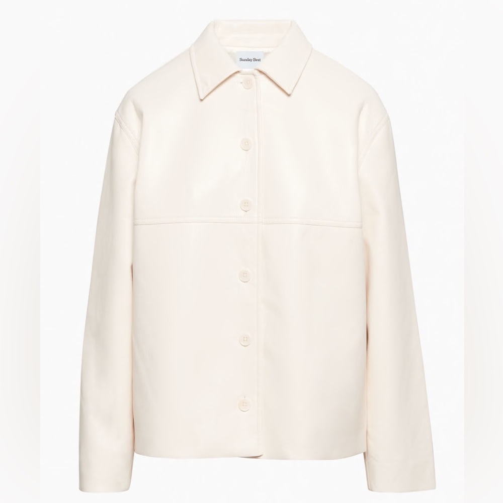 Sunday Best  “Gabby” XL Overshirt “leather like”